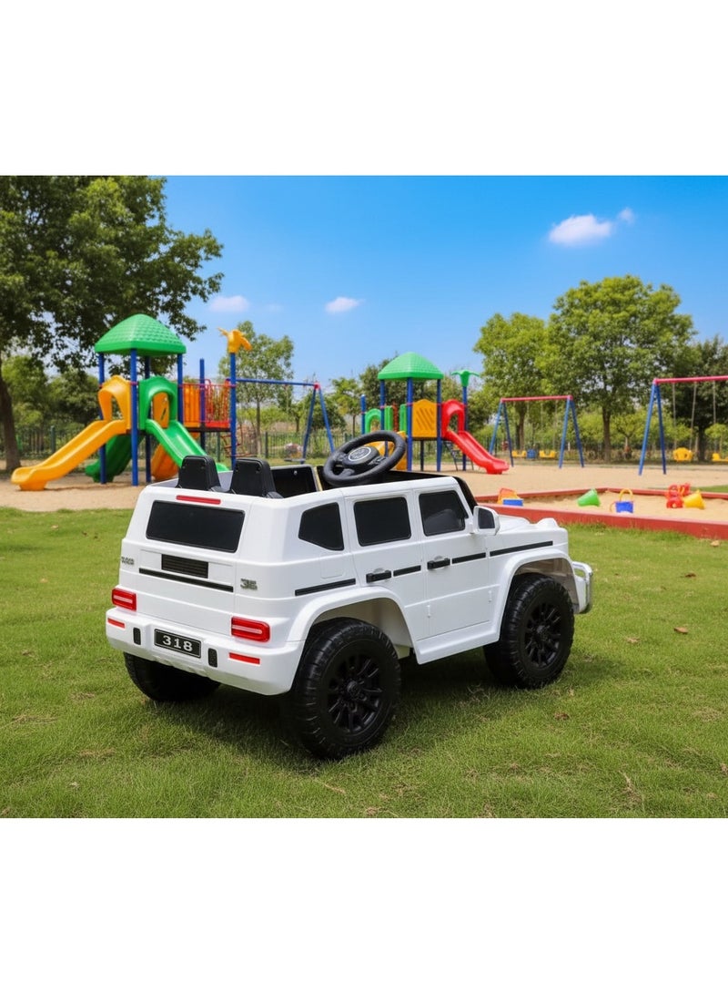 Luxury electric Mercedes car for kids, 12V, with two powerful 380W motors - includes parental remote control, front and rear LED lights, Bluetooth and USB port, opening doors, and a super-realistic, high-quality design. - Image 3